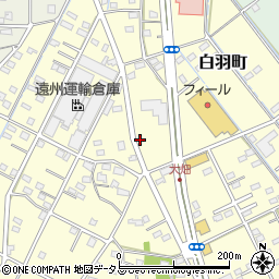 静岡県浜松市中央区白羽町461周辺の地図