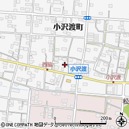静岡県浜松市中央区小沢渡町553周辺の地図