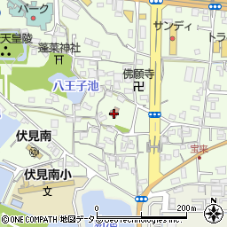 宝来町公民館周辺の地図