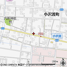 静岡県浜松市中央区小沢渡町951周辺の地図
