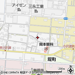 静岡県浜松市中央区小沢渡町660周辺の地図