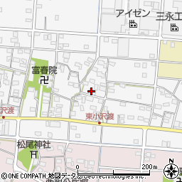 静岡県浜松市中央区小沢渡町452周辺の地図