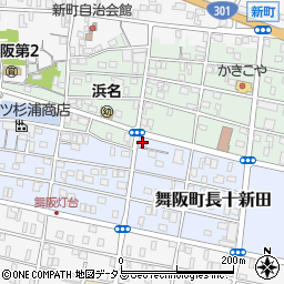 静岡県浜松市中央区舞阪町長十新田209周辺の地図