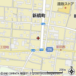 静岡県浜松市中央区新橋町588周辺の地図