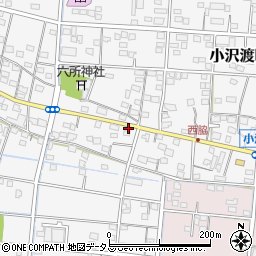 静岡県浜松市中央区小沢渡町1461周辺の地図