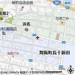 静岡県浜松市中央区舞阪町長十新田210周辺の地図