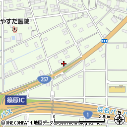静岡県浜松市中央区篠原町21021周辺の地図