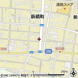 静岡県浜松市中央区新橋町587周辺の地図