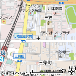 奈良三条郵便局 ＡＴＭ周辺の地図