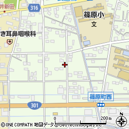静岡県浜松市中央区篠原町20085周辺の地図