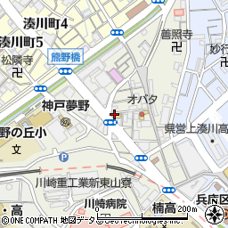 カーブス神戸湊川周辺の地図