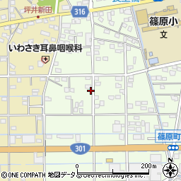 静岡県浜松市中央区篠原町20024周辺の地図