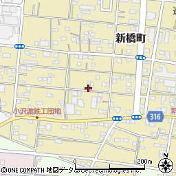 静岡県浜松市中央区新橋町606周辺の地図