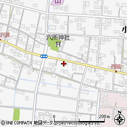 静岡県浜松市中央区小沢渡町1453周辺の地図