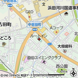 ホテルルートイン益田周辺の地図