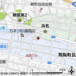 静岡県浜松市中央区舞阪町長十新田159周辺の地図