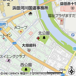 島根県益田市あけぼの西町周辺の地図