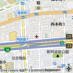 大阪西本町郵便局周辺の地図
