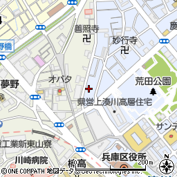 兵庫県神戸市兵庫区荒田町4丁目28-10周辺の地図