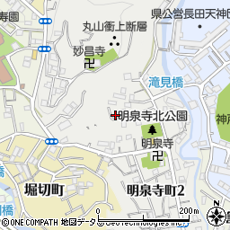 兵庫県神戸市長田区明泉寺町3丁目周辺の地図