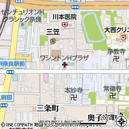 奈良ワシントンホテルプラザ周辺の地図