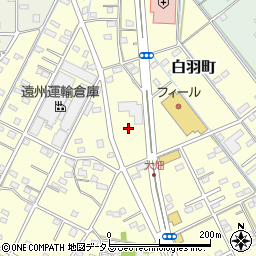 静岡県浜松市中央区白羽町457周辺の地図
