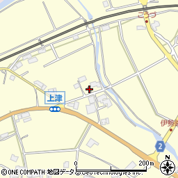 上津郵便局周辺の地図