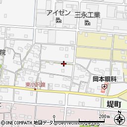 静岡県浜松市中央区小沢渡町627周辺の地図