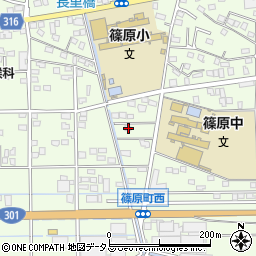 静岡県浜松市中央区篠原町20164周辺の地図