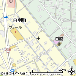 静岡県浜松市中央区白羽町544周辺の地図