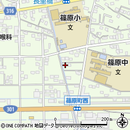 静岡県浜松市中央区篠原町20157周辺の地図