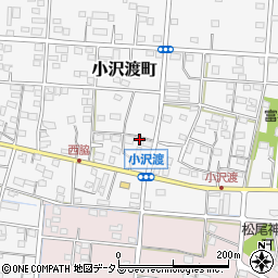 静岡県浜松市中央区小沢渡町555周辺の地図