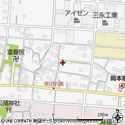静岡県浜松市中央区小沢渡町621周辺の地図