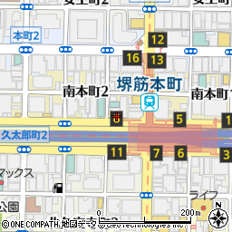 大阪府大阪市中央区南本町2丁目2-11周辺の地図