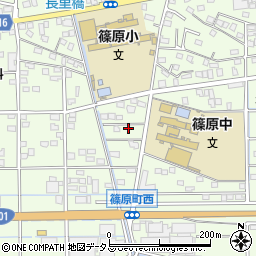 静岡県浜松市中央区篠原町20168周辺の地図
