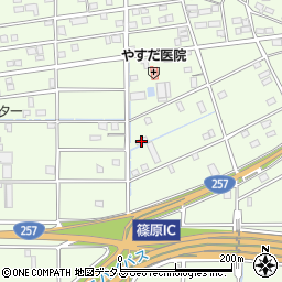 静岡県浜松市中央区篠原町20872周辺の地図