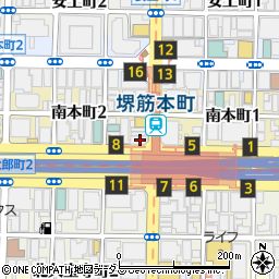 大阪府大阪市中央区南本町2丁目2-5周辺の地図
