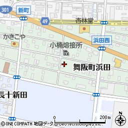 静岡県浜松市中央区舞阪町浜田周辺の地図