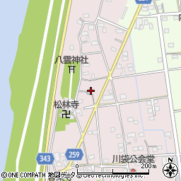 静岡県磐田市川袋194周辺の地図