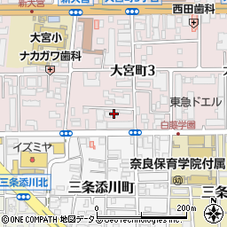 探偵興信所チェース奈良周辺の地図