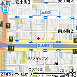 銀座に志かわ 船場本町店周辺の地図