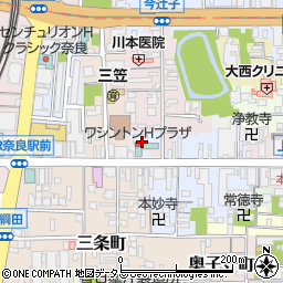 奈良ワシントンホテルプラザ　銀座周辺の地図