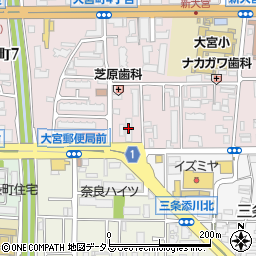 東洋テック株式会社　奈良支社周辺の地図