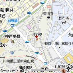 王子餃子専門店周辺の地図