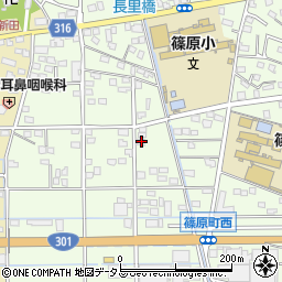 静岡県浜松市中央区篠原町20120周辺の地図