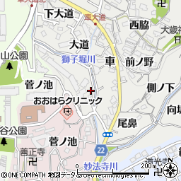 兵庫県神戸市須磨区車古川1331周辺の地図
