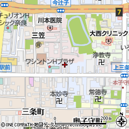 奈良県奈良市今辻子町3周辺の地図