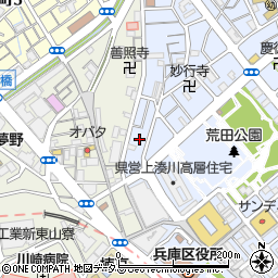 兵庫県神戸市兵庫区荒田町4丁目28周辺の地図