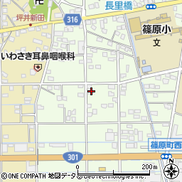 静岡県浜松市中央区篠原町20090周辺の地図