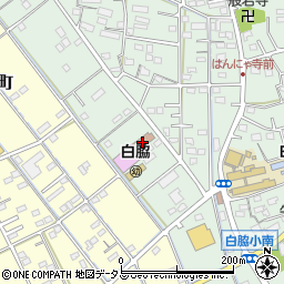 浜松市中央区白脇協働センター周辺の地図